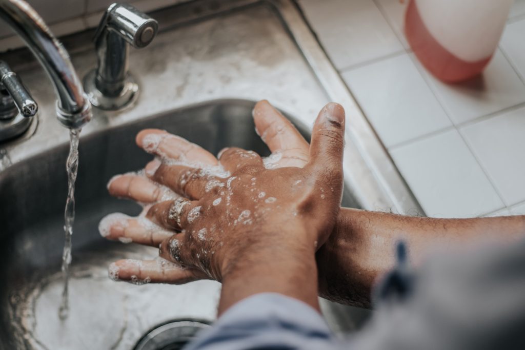 mindful hand washing