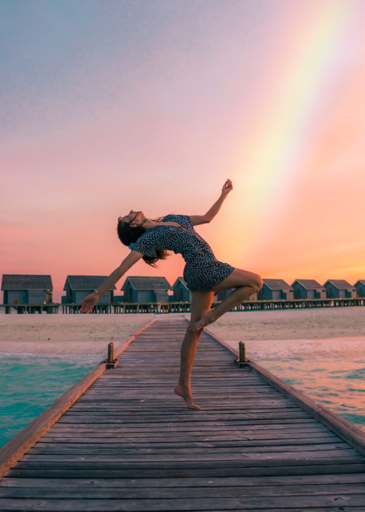 graceful lady dancing