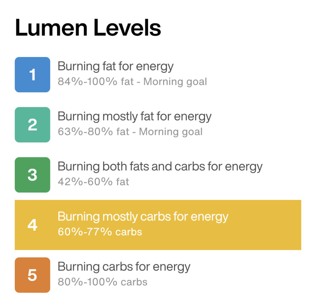 lumen level 4 carb burn